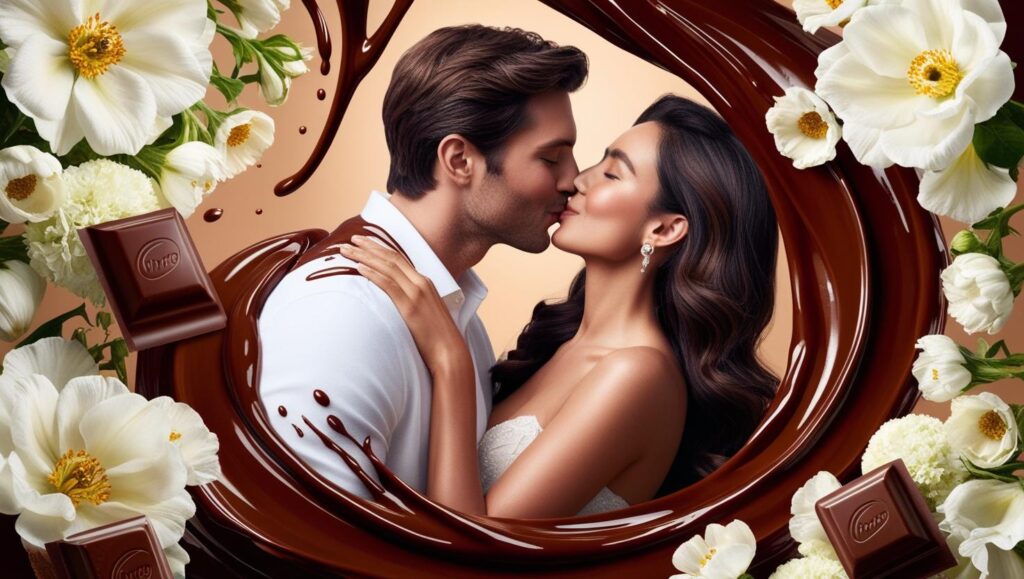 AI kissing generator creates chocolateing ads AI kissing generator creates chocolateing ads