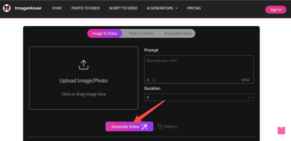 Generate video Generate video