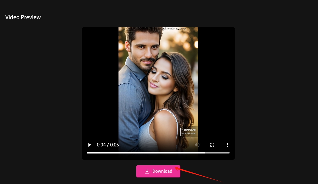 Use AI Kissing Generator for Free -step 3