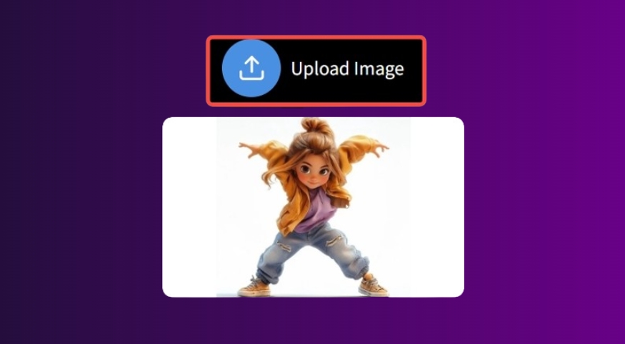 Upload your character image
