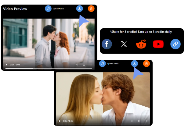 Step 3. Downlaod and share