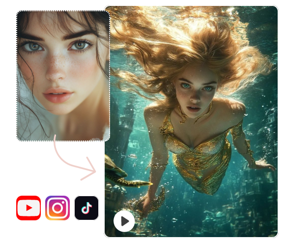 AI Mermaid Filter8@1x Social Media Content Creation