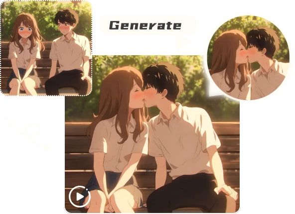 Cover AI French Kiss Video Generator