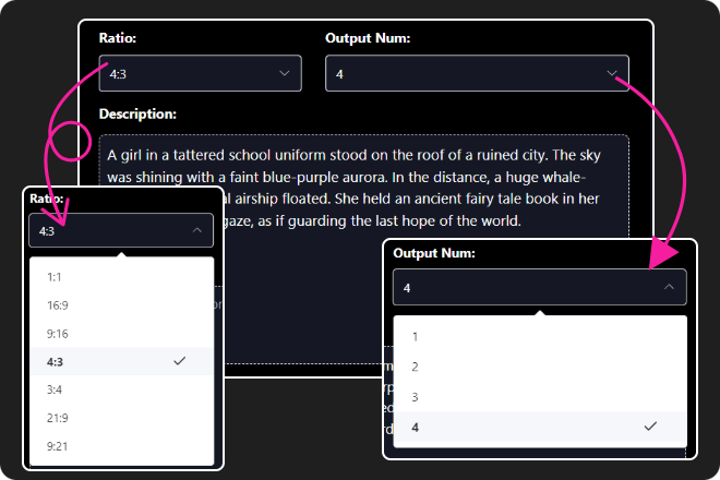 Customize size & Quantity