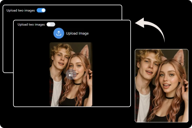 Sube una o dos fotos