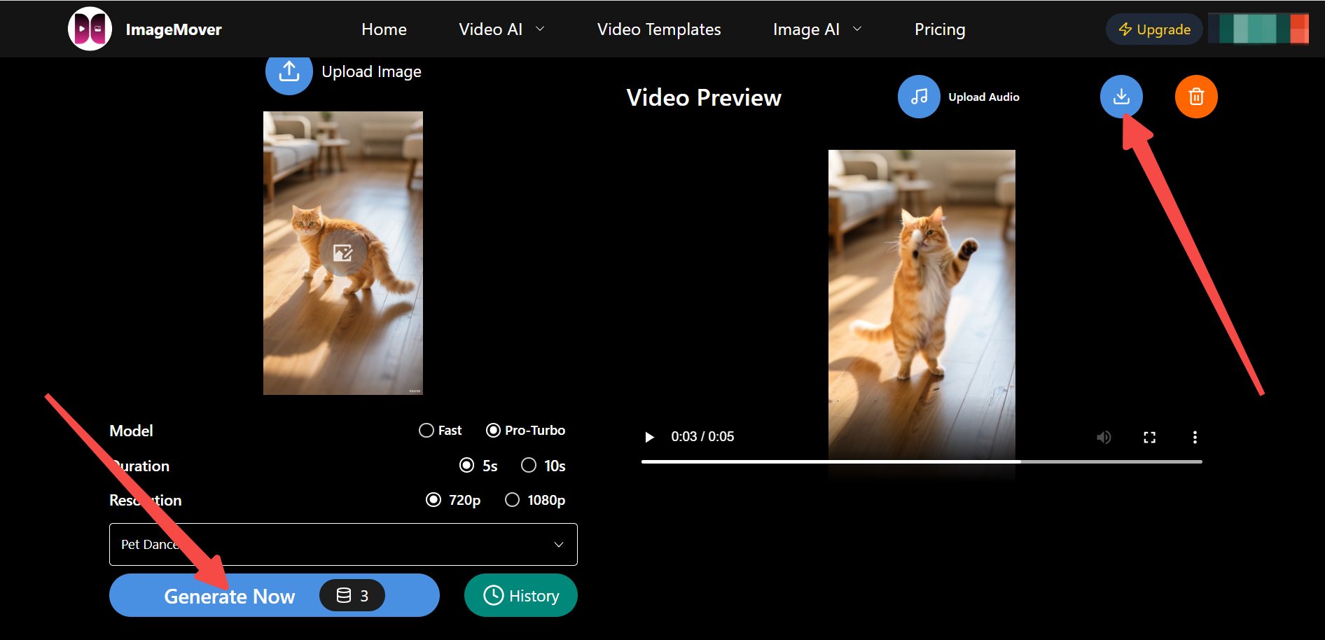 Step 4: Click “Generate”&"Download"