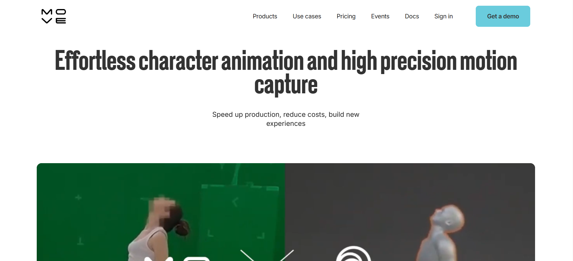 Move AI Studio's homepage interface Move AI Studio's homepage interface