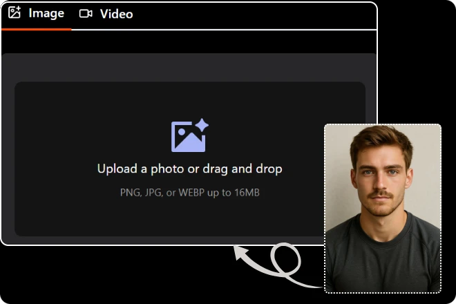 Upload a photo or video