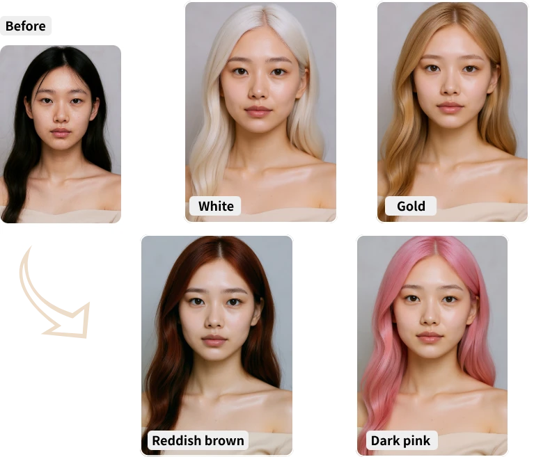 Creative Ways to Try Our AI Hair Color Changer
