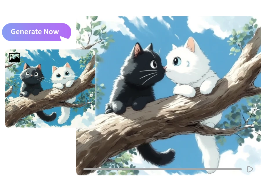 Generate Kiss Videos from Any Photo Pair